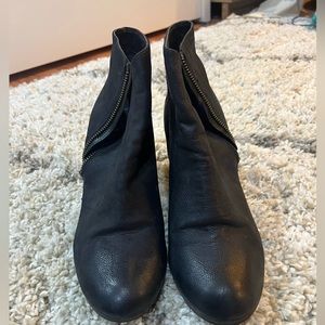 Black ankle booties